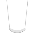 thumbnail image 2 of 10k White Gold Large Curved Blank Bar Necklace, 2 of 3