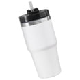 thumbnail image 4 of Vaso aislado perfecl Taza Térmica Aislamiento al vacío Gran capacidad Taza de viaje acero inoxidable 304 Botella de agua para coche Oficina Hogar Deportes Blanco 600ml, 4 of 8