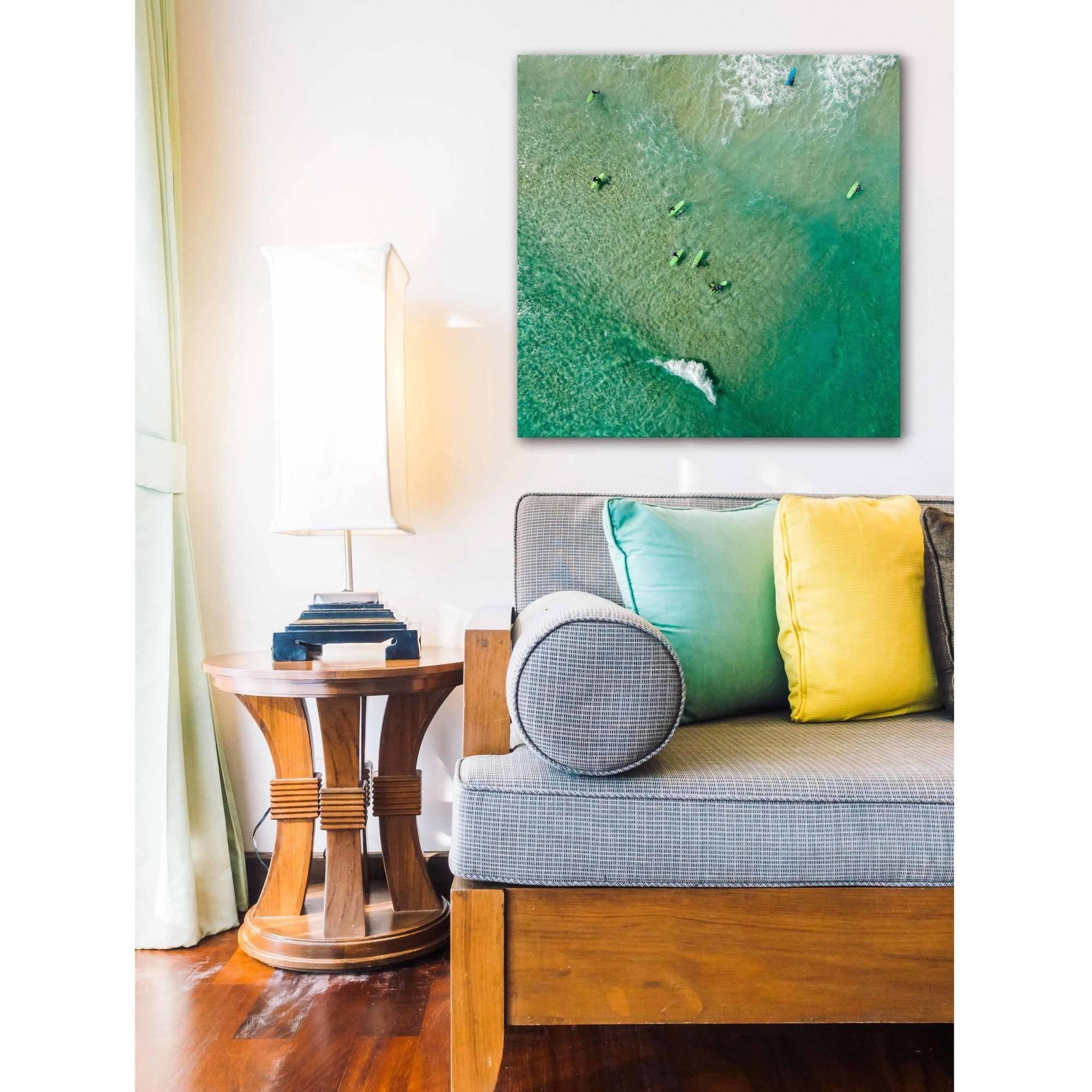 Marmont Hill "Green Boards" by Karolis Janulis Painting Print on Wrapped Canvas