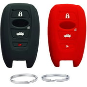 UOKEY Silicone Full Protective Key Fob Remote Cover Case fit for 2016 2017 Subaru Forester Sti 2017 Outback 2015 2016