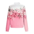 thumbnail image 4 of Women's Trendy Lightweight Jacket Gradient Printed Pocket Zipper Long Sleeve Hoodless Winter, 4 of 5