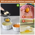 thumbnail image 4 of Ghojet Egg Cracker Easy to Use Egg Opener Tool Stainless Steel Egg Cracker Separator Handheld Egg Cracking Tool Egg Separator Portable Egg Opener with Ergonomic Handle for Kitchen Cooking Baking, 4 of 9
