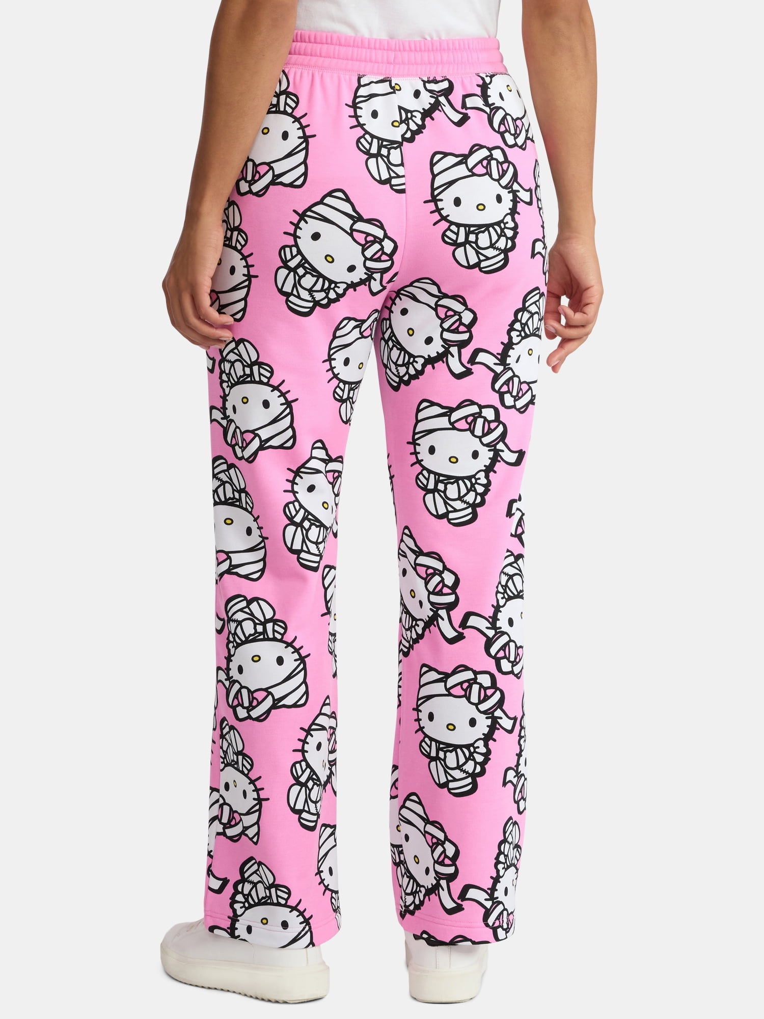 ルームウェア・パジャマ 9090 Girl x HELLO KITTY Gal Pants S size Hello Kitty Women's Halloween Mummy Print Fleece Jogger Pants