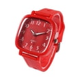 thumbnail image 2 of Resicozy Women's Watches Silicone Strap Square Dial Fashion Classic Ladies Wrist Watch Water Resistance and Lightweight Watches Red, 2 of 3