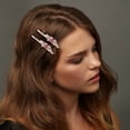thumbnail image 2 of Unique Bargains 1 Pair Bobby Pin Fashion Butterfly Hair Clips Pink, 2 of 5