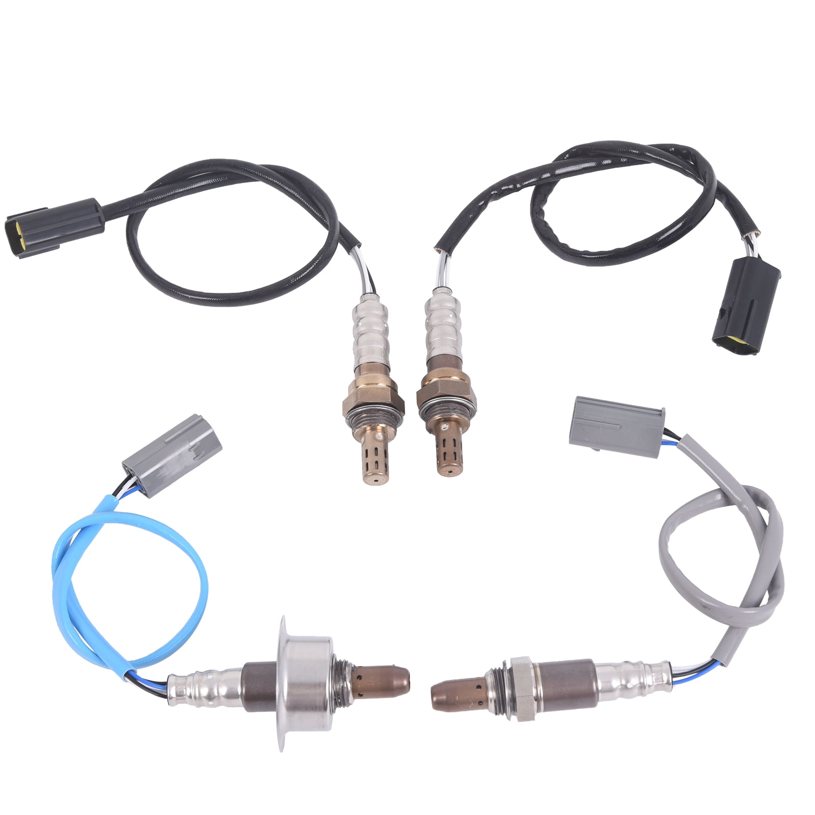 TOPAZ 4Pcs Oxygen O2 Sensor Upstream & Downstream Fits Nissan Altima Maxima 2010-2013 2349096 + 2349036 + 2344380 + 2344381