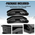 thumbnail image 5 of Kojem Harness Pass Through Bezel Seat Belt Pass-Through Insert  for 2014-2019 UTV Polaris RZR XP 1000 900 S XC General(2 PCS), 5 of 11