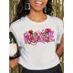 thumbnail image 1 of Cheerful | Vibrant "NURSE" Floral & Stethoscope Print T-Shirt - Casual Crew Neck, Short Sleeve, 100% Cotton Top for Women - Machine Washable, Perfect for Celebrations, Cute T Shirts, 1 of 7