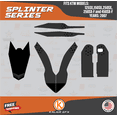 thumbnail image 2 of Kalair GFX Graphics Kit for Ktm Motocross 2-STROKE 125SX, 150SX and 250SX (2007) Splinter Series, 2 of 5