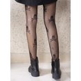 thumbnail image 2 of ORUYROP Collants Résille à Motifs pour Femmes Collants Taille Haute Bas Floraux, 2 of 6