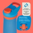 thumbnail image 2 of Contigo Kids Casey Water Bottle with Autoseal Lid, Blue Poppy with Coral, BPA-Free, 2 of 9