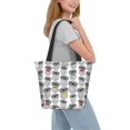thumbnail image 4 of Tote Bag for Women/Men - Nerdy Owl Handbags Shoulder Bag Zipper Closure Shopping Travel Gym Toy Bag Beach Bag, 4 of 6