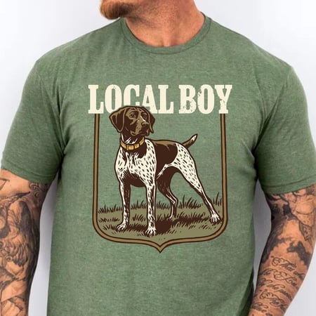 Local Boy Dog Shirt Men Hunting Shirt Fathers Day Gift Duck Hunting Tshirt Camo Shirt Hunt