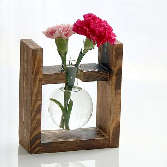 Masteelf Single Ball Vase Green Plant Container Desktop Art Decoration