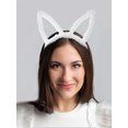 thumbnail image 3 of Way to Celebrate Easter Fluffly Bunny Ears Headband 1 Piece, 3 of 4
