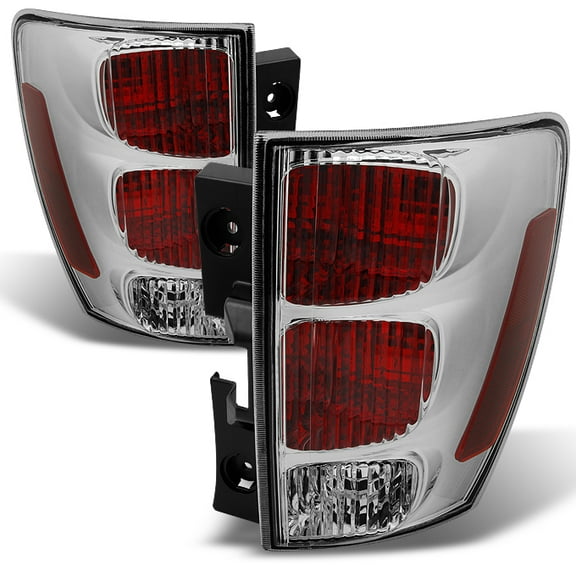 AKKON - For Chevy Equinox Rear Red Clear Tail Lights Brake Lamps Driver Left Passenger Right Side Replacement