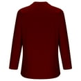 thumbnail image 4 of Fengqque Women's V-Neck Long Loose Spring and Summer Cotton Linen Tunic Casual Top, 4 of 4
