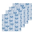 thumbnail image 2 of BZSMCE Towel Cotton Face Towel Soft Hand Towels Fashion Blue Flowers Gingham Pattern, 2 of 9