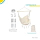 thumbnail image 4 of Hamaca  Tipo Columpio Almohadones blanco 6.49 pulg Elly Decor ED-HCWH, 4 of 8
