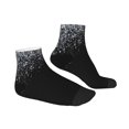 thumbnail image 3 of Bingfone Silver Glitter1 Design Patterned Men'S Women'S Casual Cotton Socks, 3 of 9