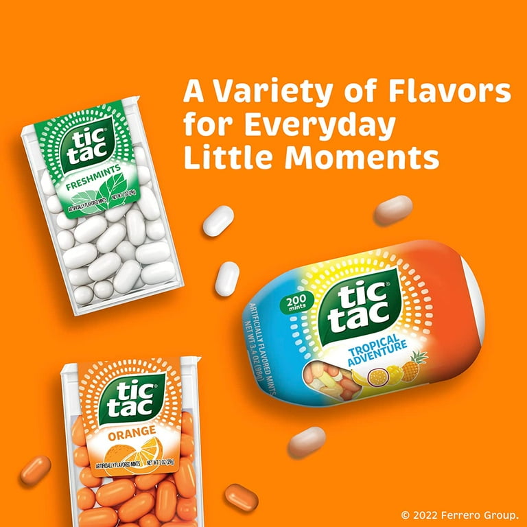 Tic Tac Mints, Orange, 1 oz. (12 Count) - Walmart.com