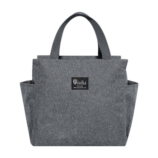 Aislamiento térmico Fiambrera Impermeable Picnic Bolsa de alimentos Contenedor de alimentos a prueba de , más fresca para viajes Gris SM SunniMix Bolso de almuerzo