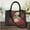 EUJ1411, variant on Skull with Red Rose Design Women Casual PU Leather Ladies Top-handle Totes Gothic Style Female Messenger Bags Woman