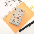 thumbnail image 7 of JIALIOU Nylon Trifold Card Wallet with ID Window Zipper Pocket for Men Women Teen Fox and Leaves, 7 of 7