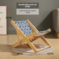 thumbnail image 1 of Lit pour Chat Style Chaise de Plage Ajustable avec Coussin à Griffer - Universel 4 Saisons, Conception Durable et Résistante aux Griffes pour Toutes les Races de Chats, Matériau en Toile, Capacité de Charge de 10 kg, Cadeau Parfait pour les Amoureux des Chats,, 1 of 6