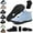 Blue, variant on Kasdava Master - Non-Slip & Waterproof Winter Barefoot Shoe, Arch Support, Zero Drop Sole & Wide Toe Box Design for Men Women
