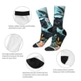 thumbnail image 3 of Cauagu Black Panther Floral Illustration Print Crew Socks for Women and Men,Adult Athletic Running Socks 1-Pair Sports Socks Work Gear Socks with Moisture Wicking, 3 of 6