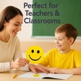 thumbnail image 4 of 10 Pack 4-Inch Smiley Face Stickers – Large Green Reward Stickers for Kids, Waterproof Classroom Teacher Supplies, Party Favors & Wall Decorations, 4 of 5