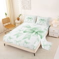thumbnail image 2 of Erosebridal Vintage Green Bow Full Size Sheets, Cute Princess Cartoon Bed Sheets, 4 Pieces, 2 of 5
