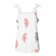 thumbnail image 6 of Spring Tops for Women 2025 Viikei Womens Tank Tops Plus Size Tank Tops for Women Fashion Women's Casual Printed V-Neck Sleeveless Pullover Off Shoulder Lace Tops Blouse T-Shirt, 6 of 6