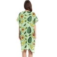 thumbnail image 3 of joogoo Women's Avocado and Leaf Beach Cover Up Kimono Swimsuit Summer Cardigan Swimwear L, 3 of 6
