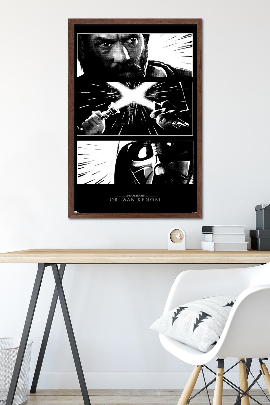 Star Wars: Obi-Wan Kenobi - Panels Wall Poster, 22.375" x 34" Framed