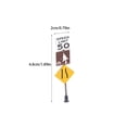 thumbnail image 4 of Yuarrent Modelos de control de carretera, accesorios para el hogar, decoraciones de jardín, manualidades, letreros de calle, juguetes Artesanía, 4 of 6