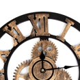 thumbnail image 3 of Diseño de engranajes 3D Número romano Número árabe Reloj de pared Sala de estar Decoración del hotel Reloj de madera sin tictac Inevent JJ20151-04, 3 of 6