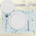 thumbnail image 3 of Ambesonne Blue Place Mats Set of 4, Raindrops White Navy, Standard Size, Pale Blue, 3 of 6