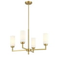 thumbnail image 2 of Meridian M100129MBK 4-Light Chandelier in Matte Black, 2 of 7