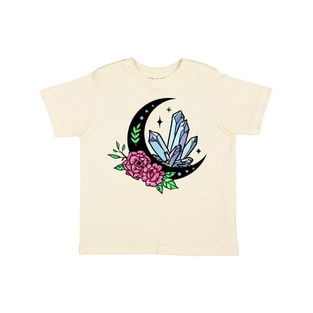 

Inktastic Crystals Moon and Flowers Gift Toddler Boy or Toddler Girl T-Shirt