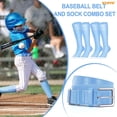 thumbnail image 3 of WHIPPY Baseball Socks and Belt for for Youth Kids Softball Socks Elastic Belts for Boys Girls, 3 of 8