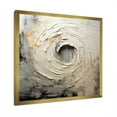 thumbnail image 5 of Designart "Meditative Movement In Grey And Beige I" Abstract Spirals Picture Framed Canvas Art Print, 5 of 5