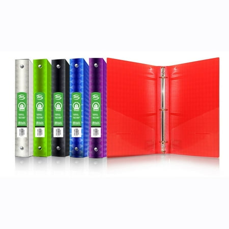 3 ring binders bazic poly office binder 1 inch three ring 48 unit