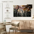 thumbnail image 5 of Elephant Stock Forest Sun Rays Wall Art - Horizontal Canvas Wall Art - Living Room Wall Decor - Nature Canvas - Gray And Black Decor - 12" x 8", 5 of 8