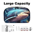 thumbnail image 3 of Shark USB Organizer Waterproof Oxford Cloth Hard Drive Case Small Travel Cable Box Organizer 5.9x9.44x3.14 in, 3 of 6