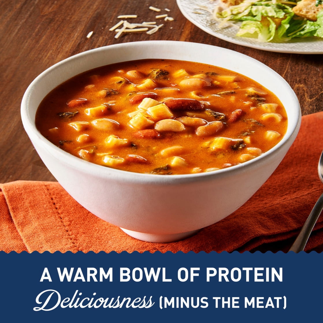 (2 pack) Progresso Italian-Style Bean and Pasta Protein Soup, Vegetarian, 18.5 oz