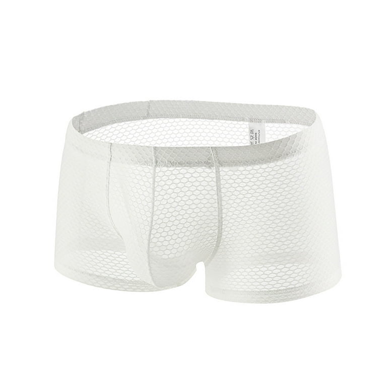 Valentine's Day Gifts for Him Meitianfacai Underwear Men's Fashion Men's  Underwear Boxer Shorts Breathable Mens Boxer Briefs White
