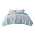 thumbnail image 1 of Housse Imprimée en Coton de 104 Po Madison Park en Bleu, 1 of 11
