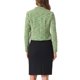 thumbnail image 3 of BLAZER DE TWEED PARA MUJERES CHIC INSPIRADOR CON CUELLO ALTO Y CORTO, CHAQUETA ABIERTA EN COLOR VERDE, 3 of 6